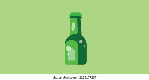 Diseño de pantalla plana Soju Vector de arte Ilustración Diseño gráfico.eps