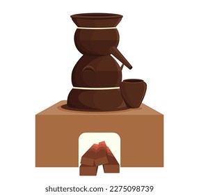 Soju Gori, traditional korean distillation earthenware pot