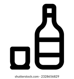 soju icon vector illustration asset element