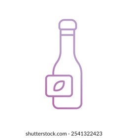 soju icon with white background vector stock illustration