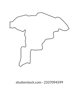 Sokoto state map, administrative division of the country of Nigeria. Vector illustration.