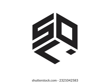 SOL Initial Monogram Letter sol Logo Design Vector Template l s o Cube Polygon Letter Logo Design