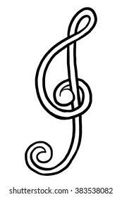 sol key / cartoon vector and illustration, black and white, hand drawn, sketch style, isolated on white background.