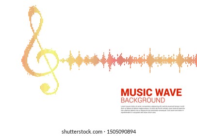 Sol key note icon Sound wave Music Equalizer background. background for event concert and music festival