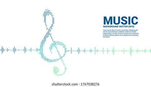 Sol key note icon Sound wave Music Equalizer background. background for event concert and music festival