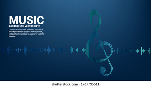 Sol key note icon Sound wave Music Equalizer background. background for event concert and music festival