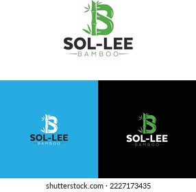 SOL LEE banboo logo design