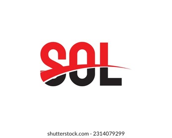 SOL Letter Initial Logo Design Vector Illustration