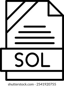 SOL Vector Vector Icon Design Symbol