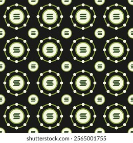 Solana logo coin seamless pattern. Solana cryptocurrency token vector icon. Sol blockchain crypto bank