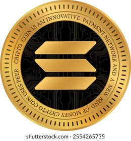 solana-sol cryptocurrency images on abstract background. 3d illustrations.