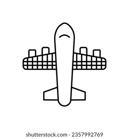 Icono de vector de aeronaves solares que puede modificar o editar fácilmente

