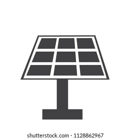 Solar alternative energy icon on white background