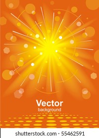 Solar background. Vector.