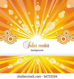 Solar background. Vector.