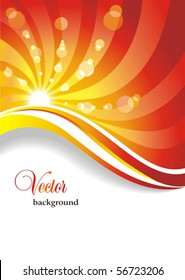 Solar background. Vector.