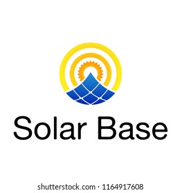 solar base energy logo, solar logo