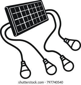 solar battery 4 led lamp