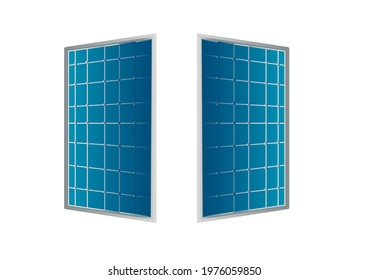 Solar battery. Alternative energy. Vector illustration of a solar battery.