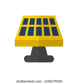 solar battery flat vector icon