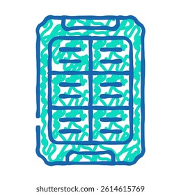 solar battery gadget doodle icon sketch vector. solar battery gadget sign. isolated symbol illustration