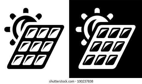 Solar battery icon