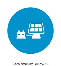 Solar battery icon.