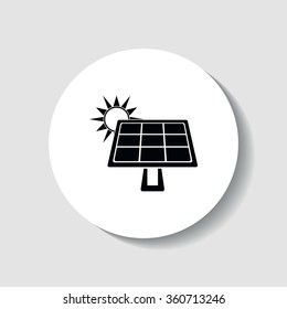 Solar battery icon.