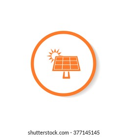 Solar battery icon.