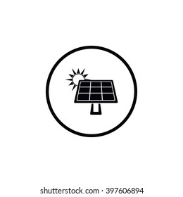 Solar battery icon.