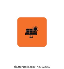 Solar battery icon.