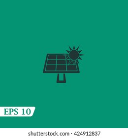 Solar battery icon.