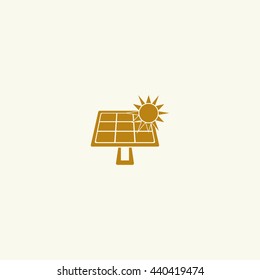Solar battery icon.