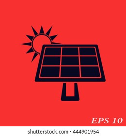 Solar battery icon.
