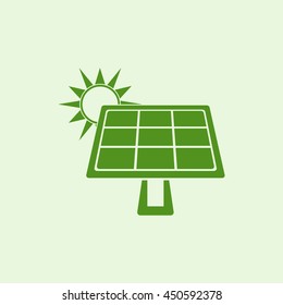 Solar battery icon.