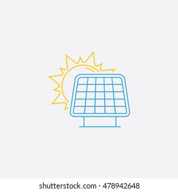 Solar battery icon