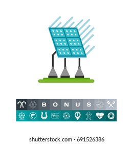 Solar battery icon