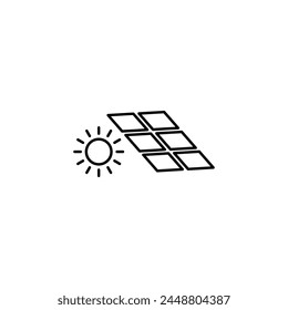 solar battery icon black vector Solar panel