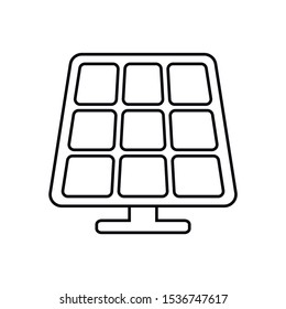 solar battery icon. Element of technologies icon with name for mobile concept and web apps. Thin line solar battery icon can be used for web and mobile. Premium icon on white background