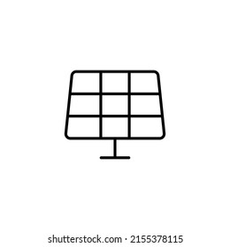 solar battery icon. Element of technologies icon with name for mobile concept and web apps. Thin line solar battery icon can be used for web and mobile. Premium icon on white background