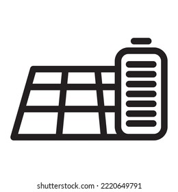 Solar battery icon. Element of technologies vector illustration