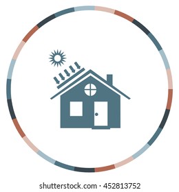 solar battery icon, vector design