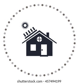 solar battery icon, vector design