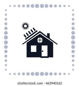solar battery icon, vector design