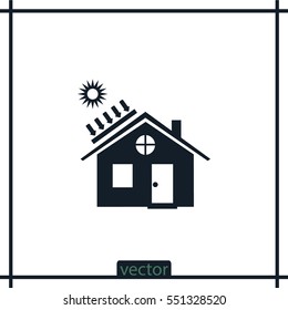 solar battery icon, vector design