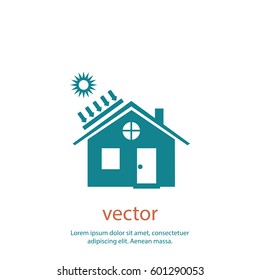 solar battery icon, vector design