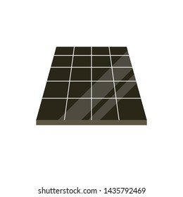 solar battery icon, vector illustration