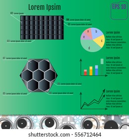 solar battery infographic concept. vector illustration