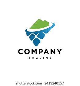 Plantilla vectorial del icono del logotipo de la batería solar.eps