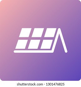 solar battery vector icon. solar battery single web icon on trendy gradient